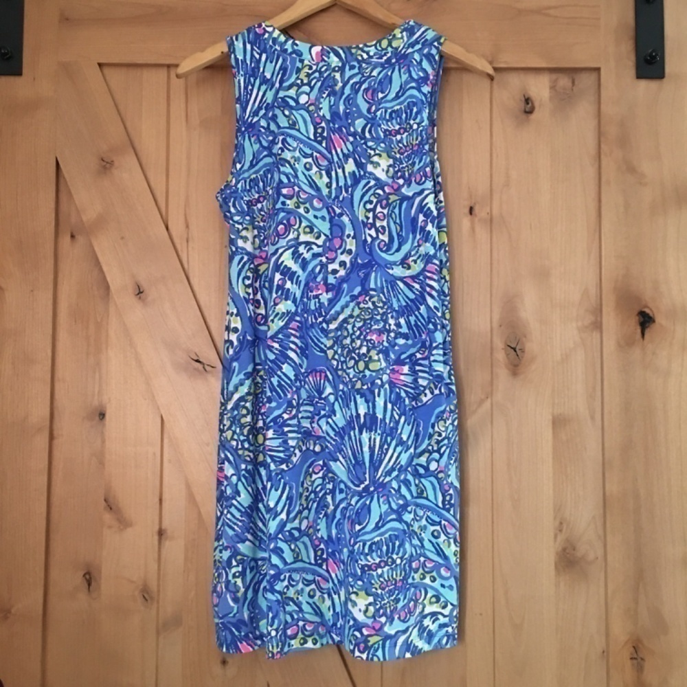 LIKE NEW LILLY PULITZER Sleeveless Mini Dress Size S Pima Cotton - Picture 4 of 5